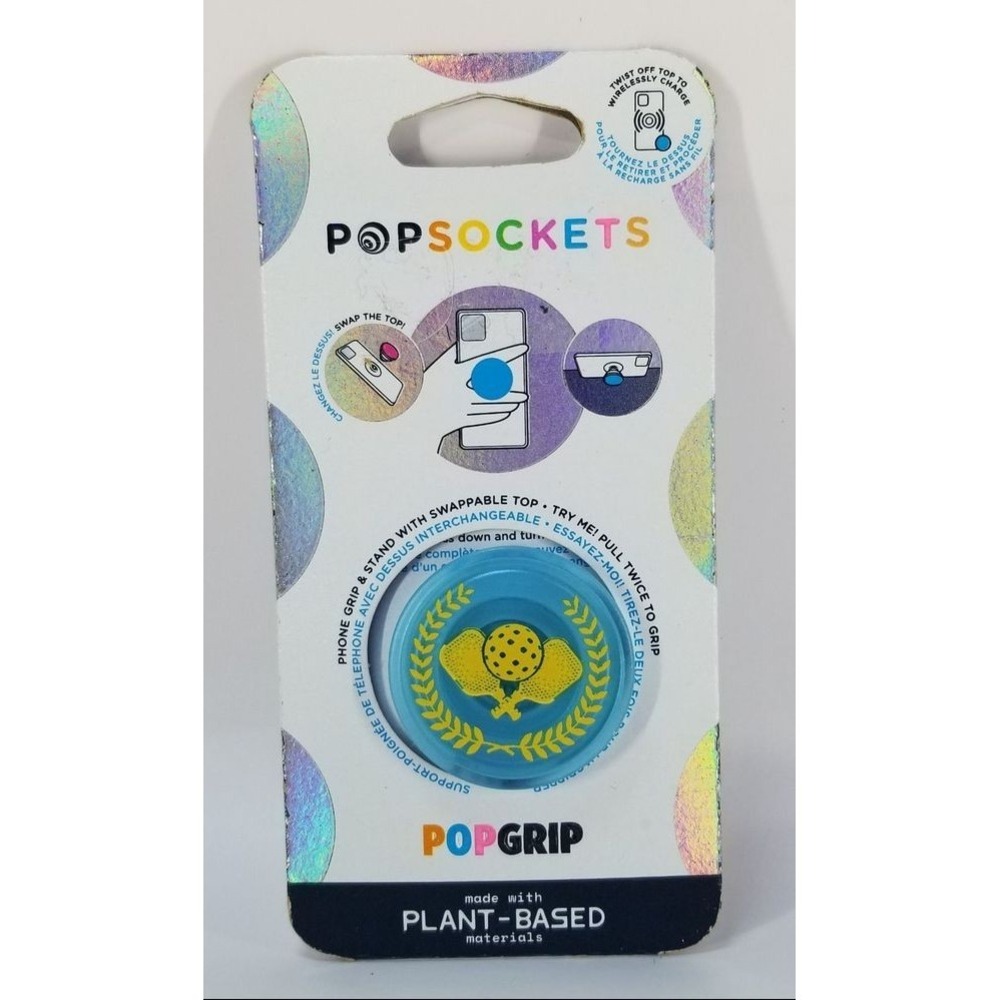 POPSOCKETS Phone Grip‎ Unisex OS Multicolor New PopGrip Pickleball Stand